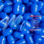 Non-luminous oval blue beads with hole 8x12-2,5mm anti-break